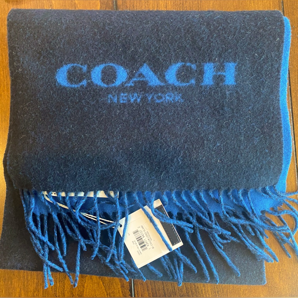 Coach reversible wool scarf